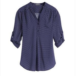 Market & Spruce Colibrí Polka Dot Print Top